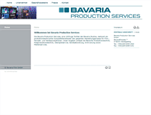 Tablet Screenshot of bavaria-production-services.de